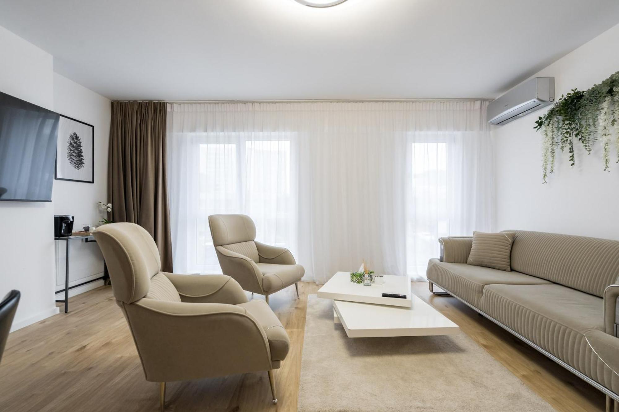 Breeze - Modern Escape In Pipera Lejlighed Bukarest Eksteriør billede